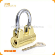 Nouvelle conception Hot Sale Chine Fournisseurs Ingot padlock, Titaniuim aile forme padlock sécurité Cheap price door Lock